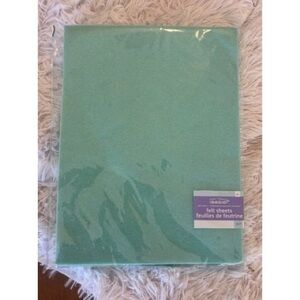 Craftology Mint Green Felt Sheets Pack 15 Piece NWT